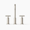 Purist® Widespread bathroom sink faucet with Cross handles, 1.2 gpm
