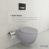 Bocchi Wall Hung Toilet With Seat - Milano - Golzar Home