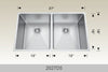 BOSCO 2027D5 Universal Design Series Sink
