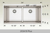 BOSCO 203418plus Titanium Multi-Level workstation sink