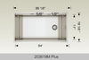 BOSCO 203619mplus Titanium Multi-Level workstation sink