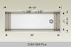 BOSCO 204819Mplus Titanium Multi-Level workstation sink