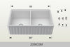 BOSCO 209933M Fireclay Apron Series Sink
