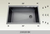 BOSCO 230028BK Textured Multi-Level Series Sink