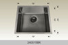 BOSCO 240015BK Textured Titanium Series Sink