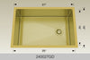BOSCO 240027GD Textured Titanium Series Sink
