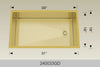 BOSCO 240033GD Textured Titanium Series Sink
