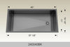 BOSCO 240040BK Textured Titanium Series Sink