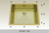 BOSCO 241821 GD Textured Titanium Laundry Sinks Sink