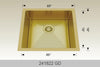 BOSCO 241822GD Textured Titanium Series Sink