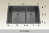 BOSCO 241834BK Textured Titanium Series Sink