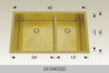 BOSCO 241940GD Textured Titanium Series Sink