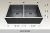 BOSCO 242236 BK Textured Titanium Apron Sink Series Sink