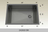 BOSCO 242600BK Textured Titanium Series Sink
