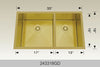 BOSCO 243318GD Textured Titanium Series Sink