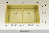BOSCO 243418GD Textured Titanium Series Sink