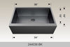 BOSCO 244036BK Textured Titanium Apron Sink Series Sink