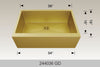BOSCO 244036GD Textured Titanium Apron Sink Series Sink