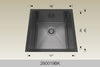 BOSCO 260019BK Textured Standard Series Sink