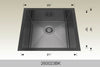 BOSCO 260023BK Textured Standard Series Sink