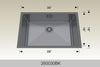 BOSCO 260030BK Textured Standard Series Sink