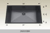 BOSCO 260033BK Textured Standard Series Sink