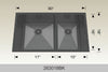 BOSCO 263018BK Textured Standard Series Sink