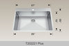 BOSCO T202221 Plus Deluxe Series Plus Sink