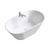 Kalia Kalma & Basico - Acrylic freestanding bathtub et Basico 2-piece deckmount tub filler