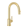 Holborn Pulldown Bar and Food Prep Faucet With Metal Lever Handle