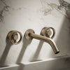Components® Wall-mount bathroom sink faucet Industrial handle trim