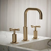 Purist® Widespread bathroom sink faucet with Cross handles, 1.2 gpm