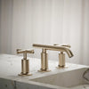 Purist® Widespread bathroom sink faucet with Cross handles, 1.2 gpm