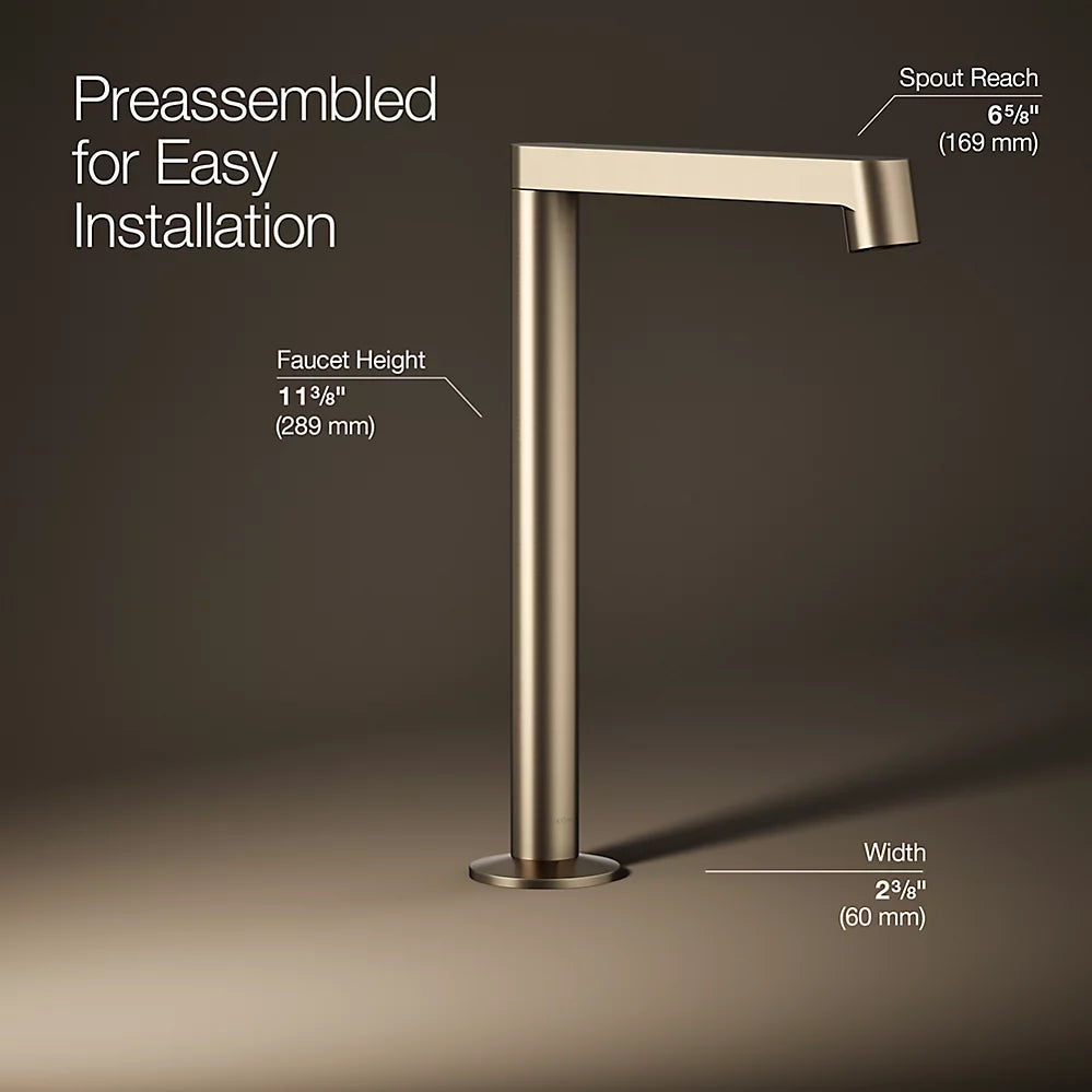 Components® Bathroom sink faucet spout with Row design, 1.2 gpm