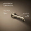 Occasion® Wall-mount bathroom sink faucet spout with Straight design, 1.2 gpm