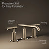 Purist® Widespread bathroom sink faucet with Lever handles, 1.2 gpm