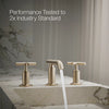 Purist® Widespread bathroom sink faucet with Cross handles, 1.2 gpm