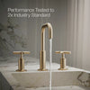 Purist® Widespread bathroom sink faucet with Cross handles, 1.2 gpm