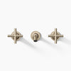 Purist® Wall-mount bathroom sink faucet trim with Cross handles, 1.2 gpm