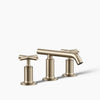 Purist® Widespread bathroom sink faucet with Cross handles, 1.2 gpm