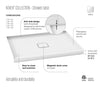 KALIA KOVER Rectangular acrylic shower base 48" x 32"