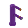 Rubinet Single Control Bidet Fitting (less drain) Purple Haze
