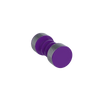 Rubinet Shower Door Knob (set) Purple Haze