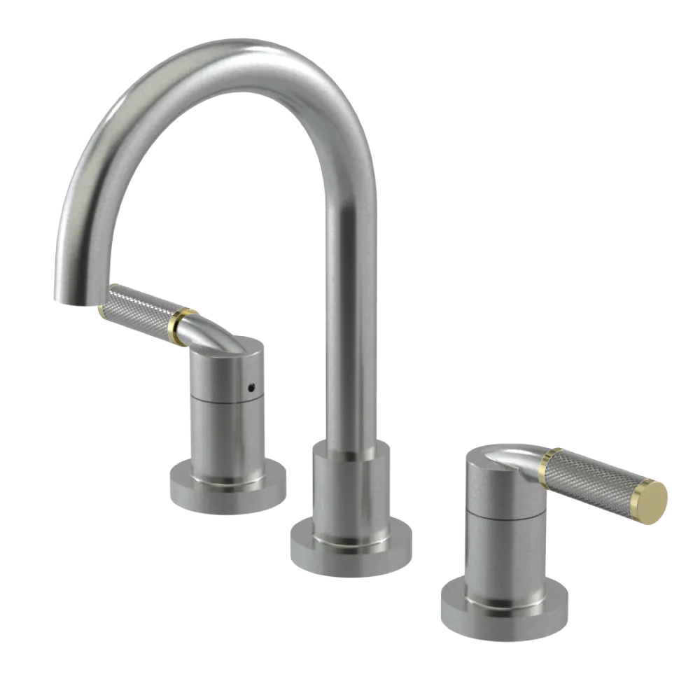 Rubinet Widespread Lav. Set. (less drain) Satin Nickel