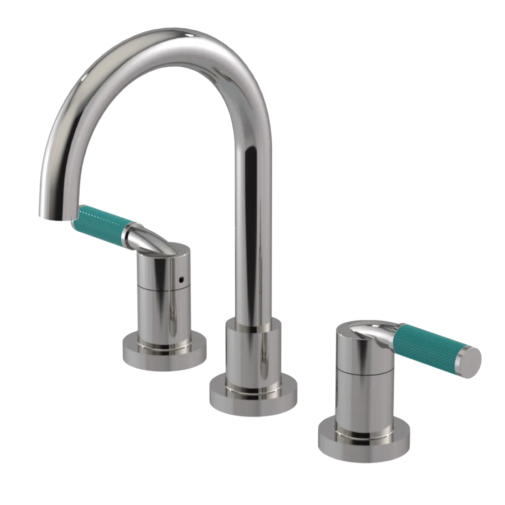 Rubinet Widespread Lav. Set. (less drain) Polished Nickel