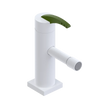 Rubinet Single Control Bidet Fitting (less drain) White
