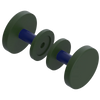 Rubinet Shower Door Knob (set) Green Envy