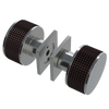 Rubinet Shower Door Knob (set) Satin Nickel