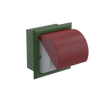 Rubinet RECESSED TOILET PAPER HOLDER Green Envy