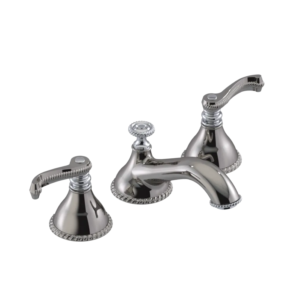 Rubinet Widespread Lav. Set. (less drain) Polished Nickel